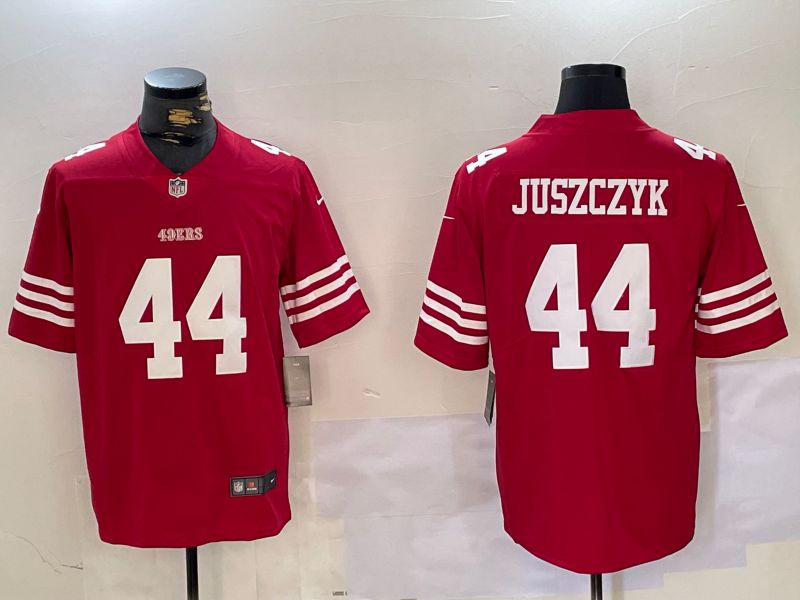 Men San Francisco 49ers #44 Juszczyk Red 2024 Nike Vapor Limited NFL Jersey style 1->san francisco 49ers->NFL Jersey